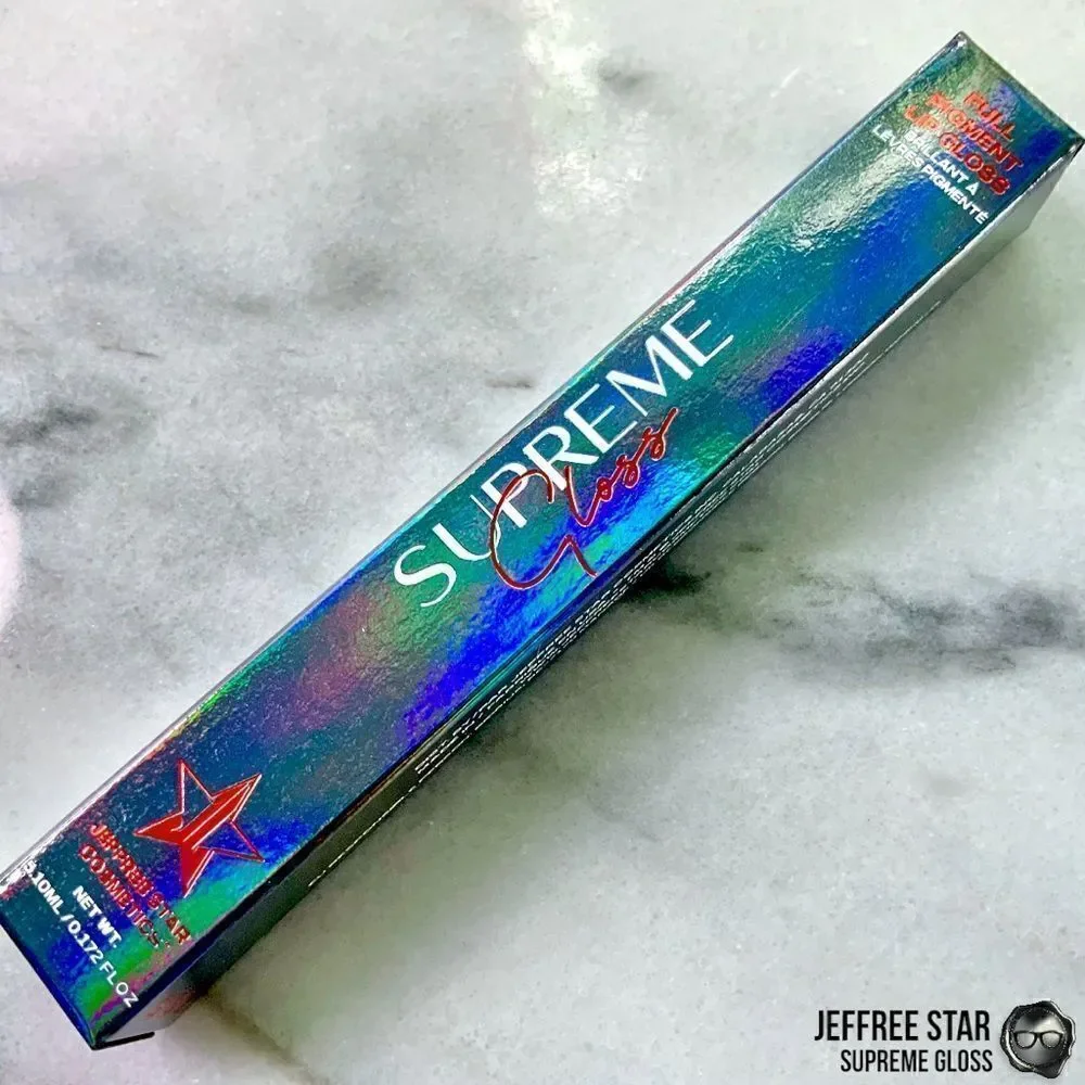 JEFFREE STAR HALLOWEEN 21 SUPREME GLOSS FULL PIGMENT LIP COLOR DEVIL HORNS RED
